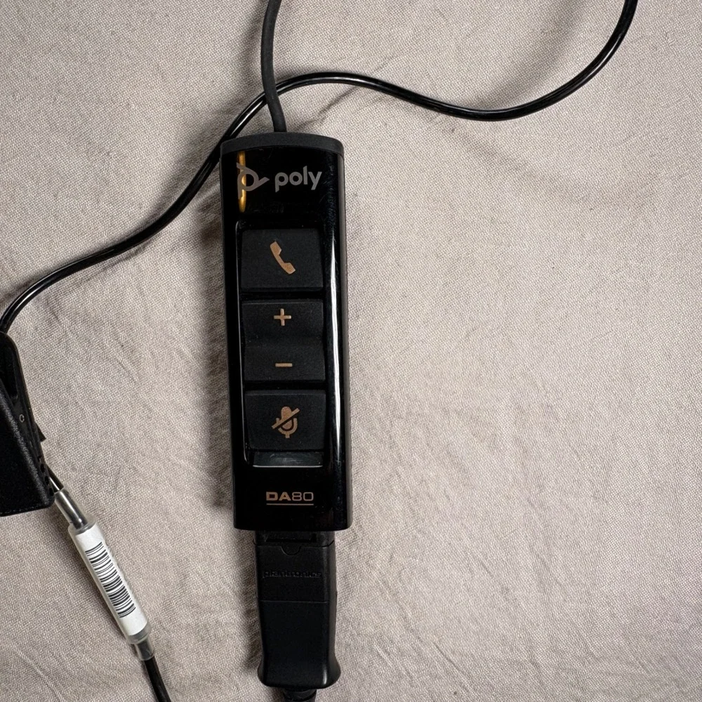 Poly Blackwire 3325 Wired Stereo‎ Headset Black Over-the-Head with Boom Mic